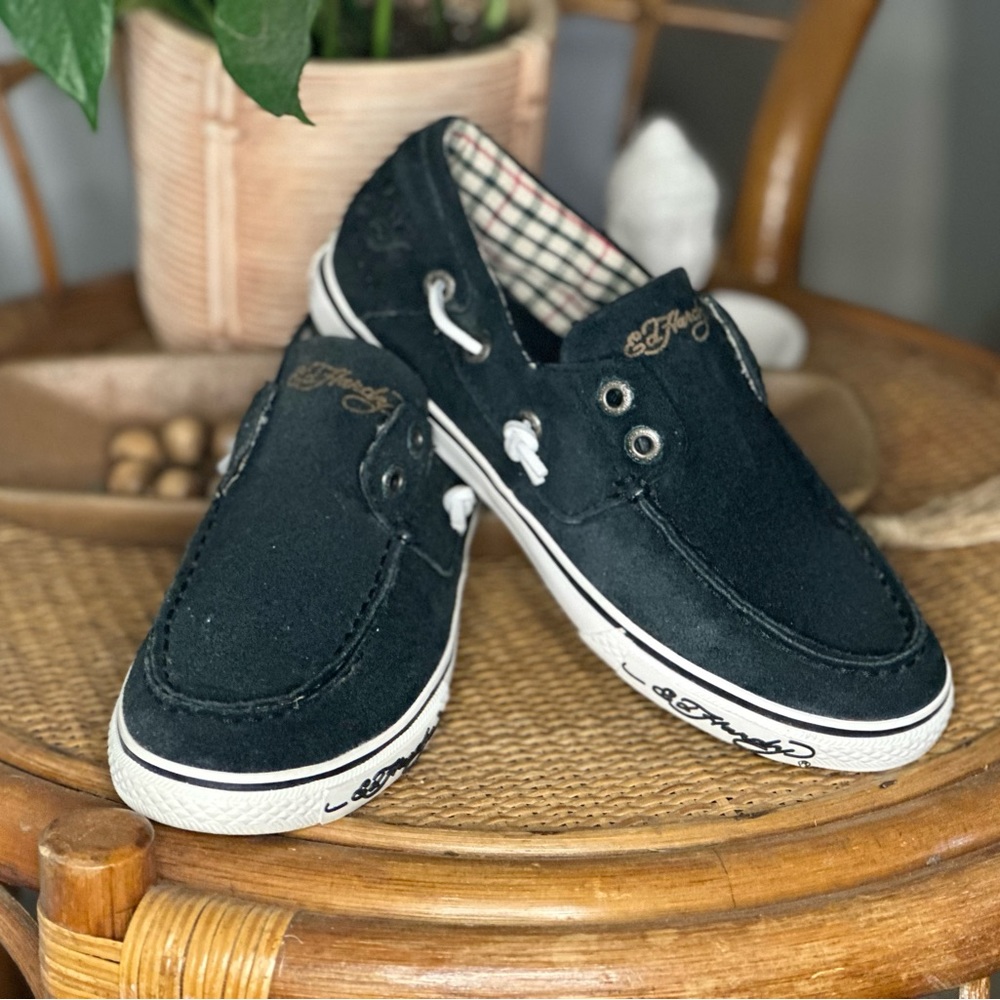 Navy Ed Hardy Loafers